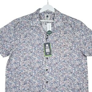 New - Brooklyn Brigade Cypress Floral Camp Shirt - Men's XL